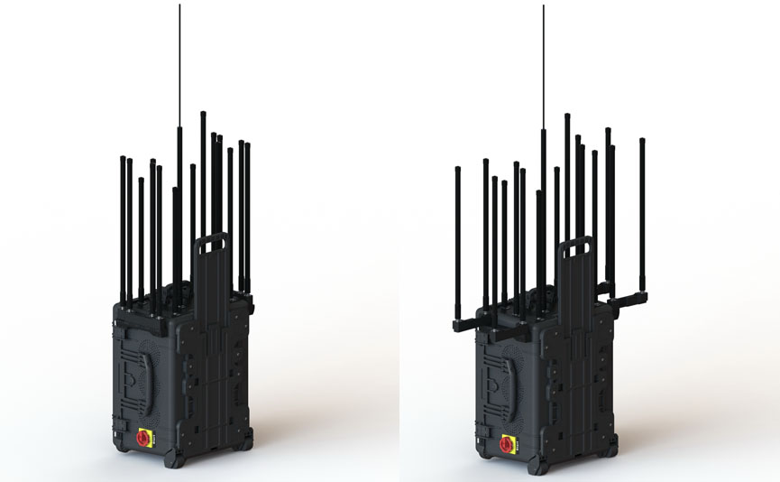SMa-818T16：全频段拖箱式无线信号干扰器(图3)