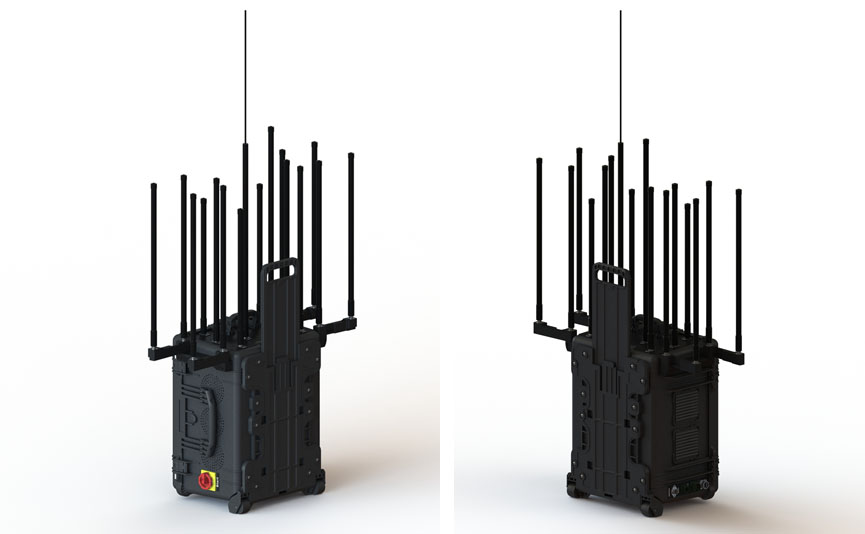 SMa-818T16：全频段拖箱式无线信号干扰器(图1)