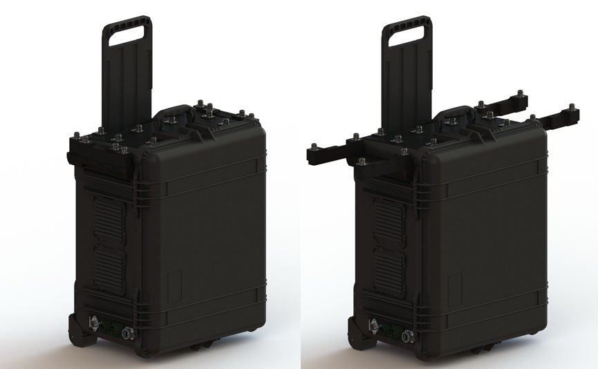 SMa-818T16：全频段拖箱式无线信号干扰器(图2)