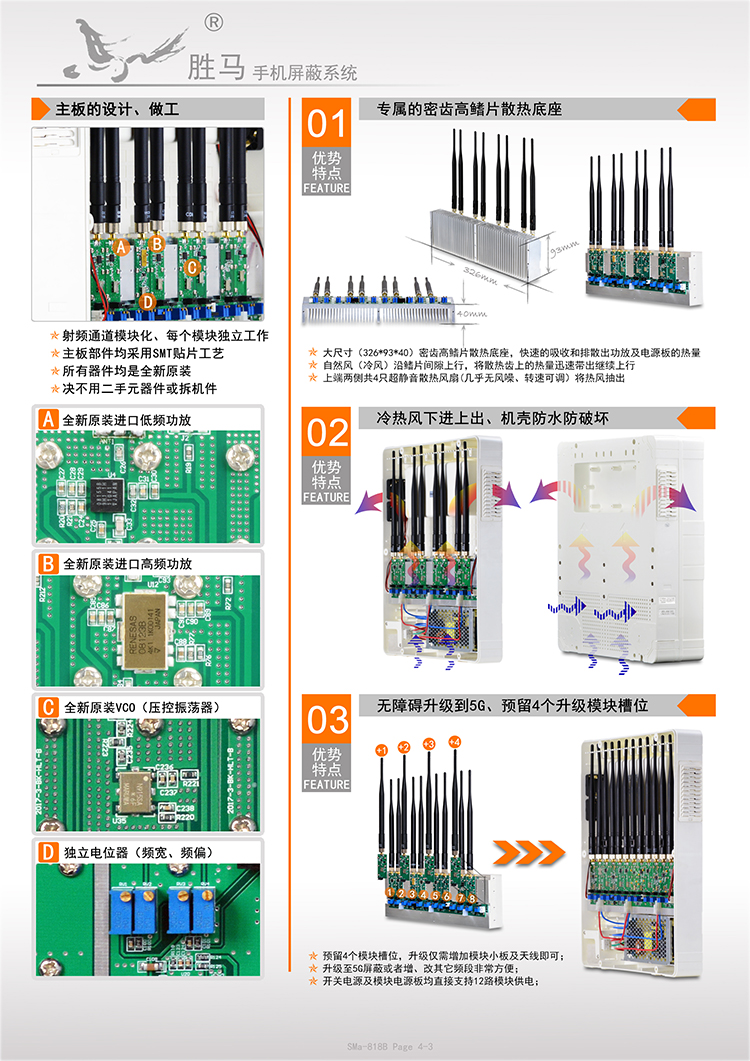 SMa-818B 手机信号干扰器(图3)